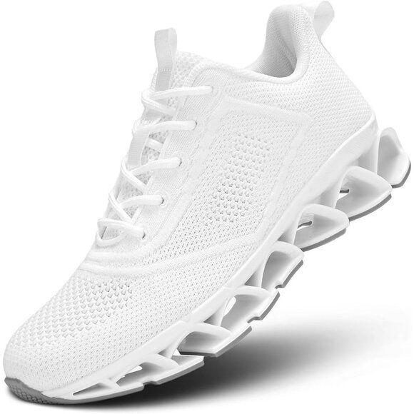 Shoes - Women's All White Sport Gym Walking Running Tennis Athletic Sneakers Shoes